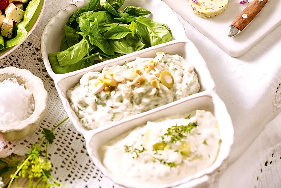 Cremiger Feta-Dip Rezept Cremiger Feta-Dip Rezept