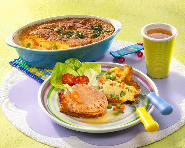 Cremiger Maisauflauf mit Kasseler Rezept Cremiger Maisauflauf mit Kasseler Rezept