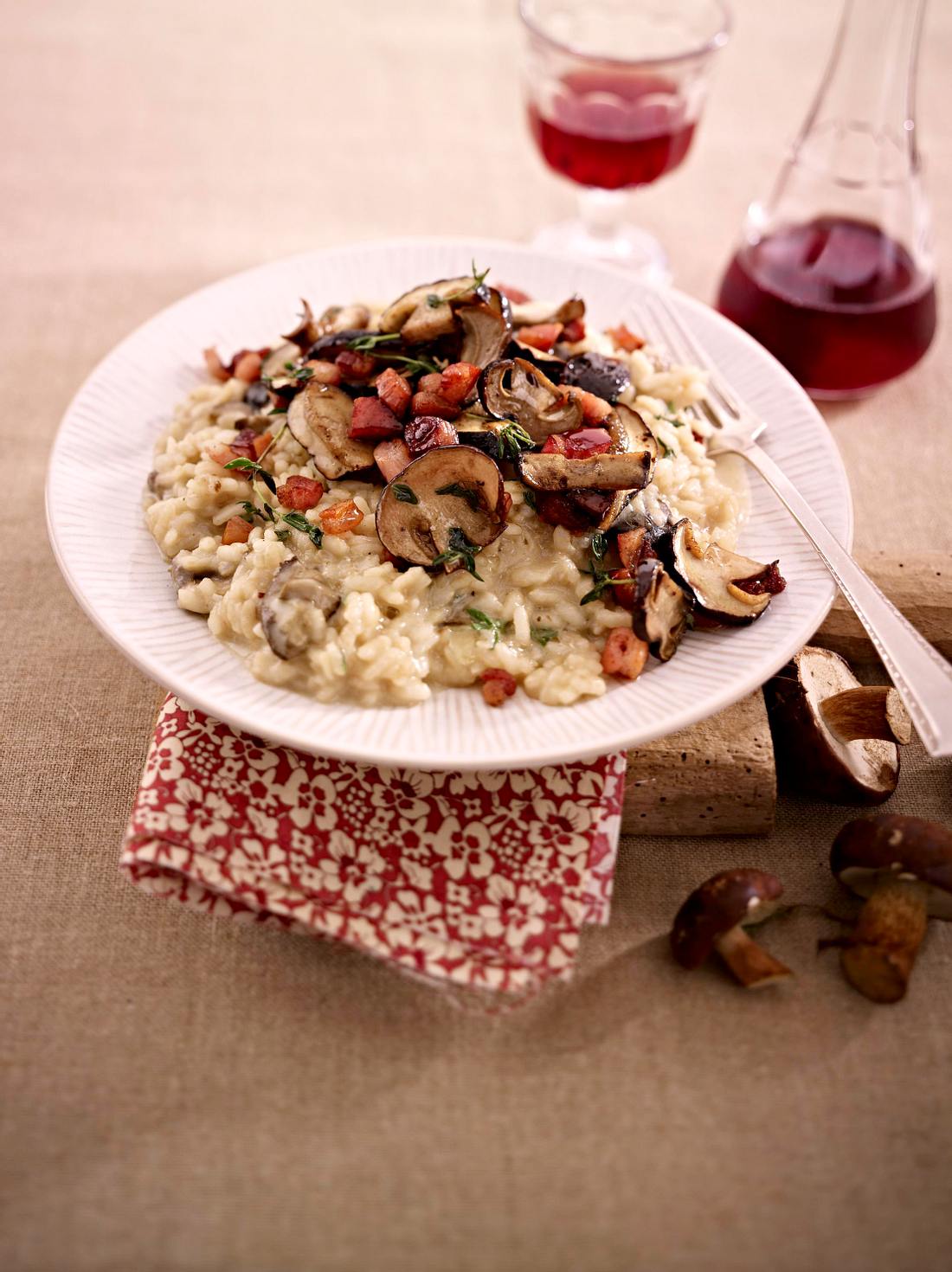 Cremiges Risotto mit Speck-Maronen-Röhrlingen Rezept | LECKER Cremiges Risotto mit Speck-Maronen-Röhrlingen Rezept | LECKER