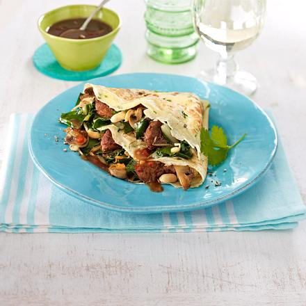Crêpes mit Entenfüllung Rezept