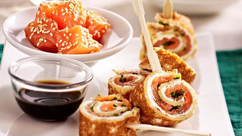 Crêpes mit Lachs-Frischkäse-Füllung Rezept - Foto: House of Food / Bauer Food Experts KG