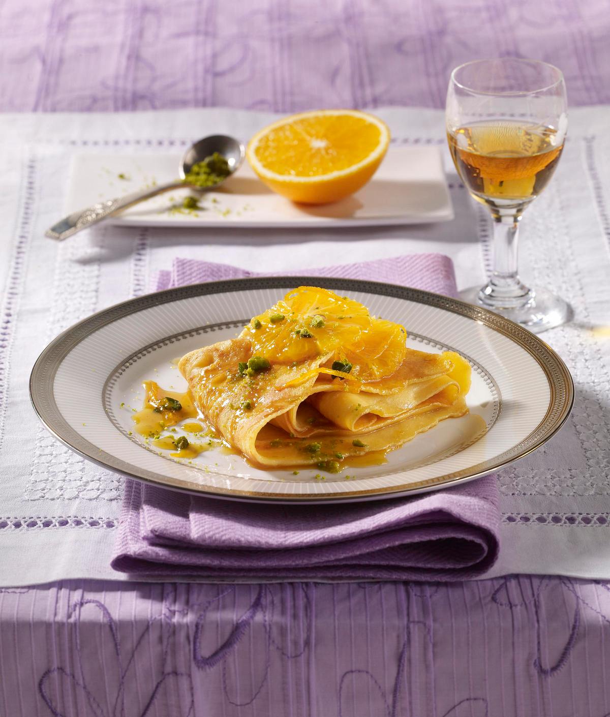 Crêpes mit Orangensoße Rezept