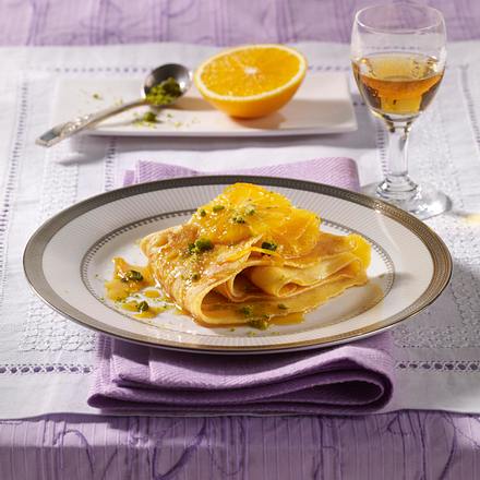 Crêpes mit Orangensoße Rezept Crêpes mit Orangensoße Rezept