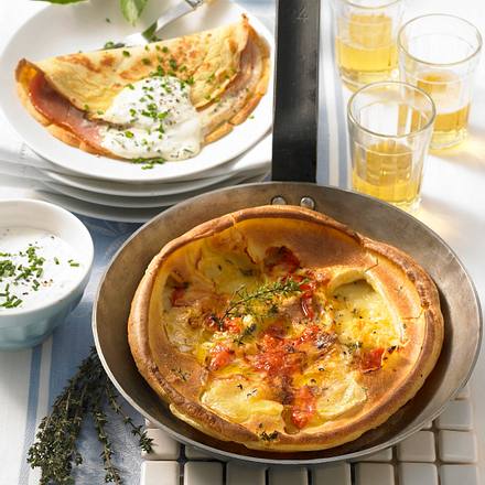 Crêpes mit Schinken & Camembert Rezept Crêpes mit Schinken & Camembert Rezept