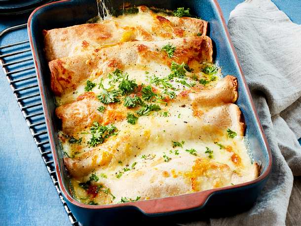 Crespelle-Auflauf mit Kürbis Rezept