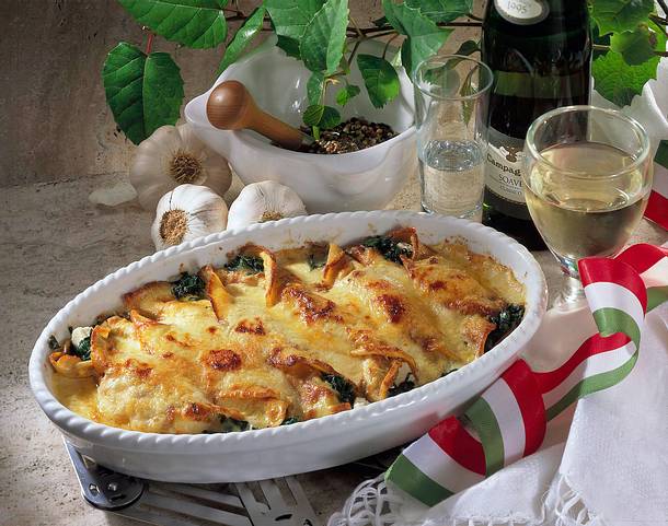 Crespelle (gefüllte Pfannkuchen) Rezept