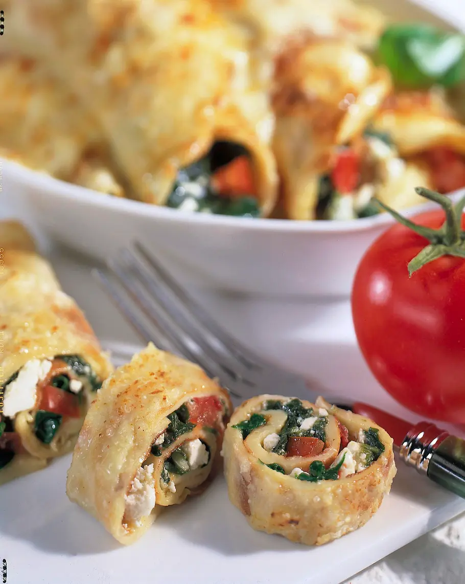 Crespelle mit Spinat-Ricotta-Füllung Rezept