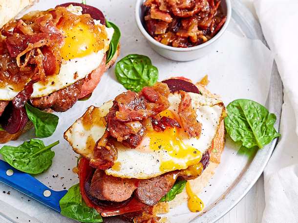 „Knapp bei Kasse“-Crostini mit Bacon-Jam Rezept
