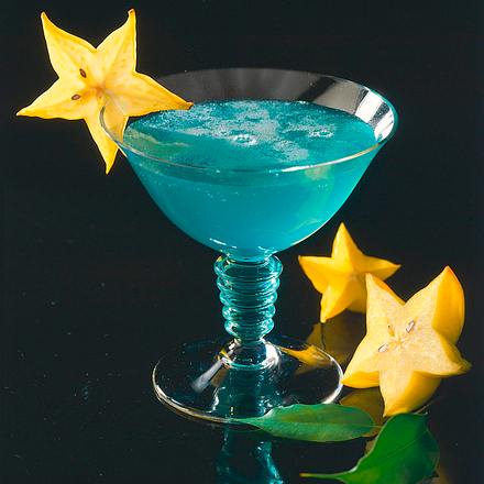 Curaçao blue mit Korn Rezept