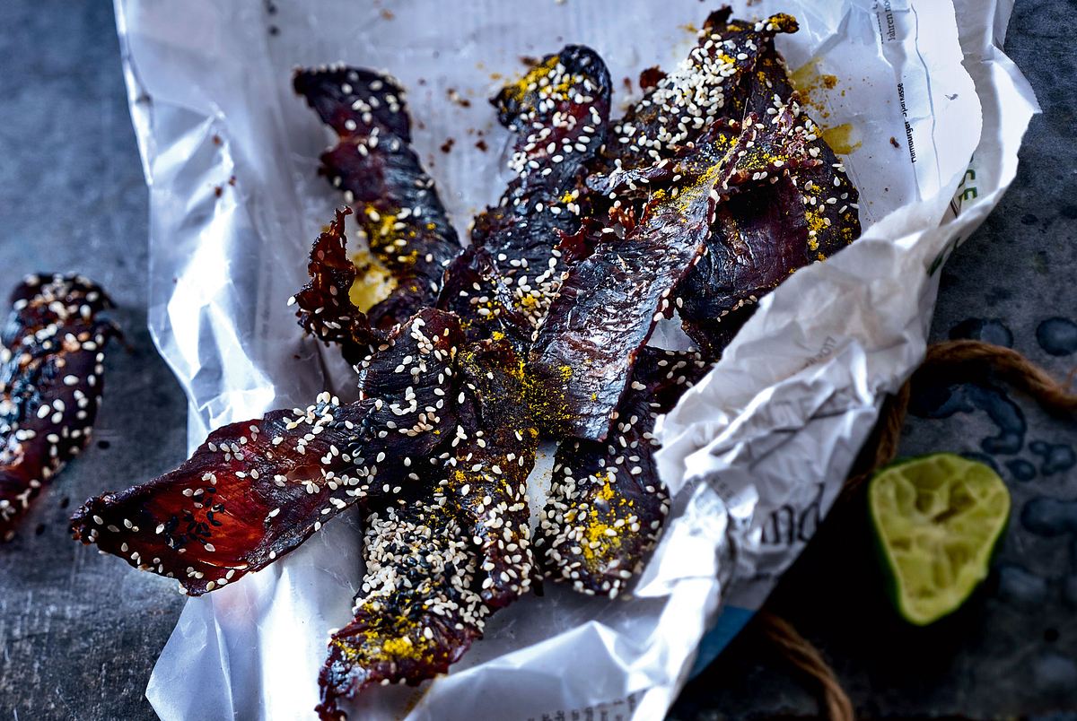 Curry-Beef-Jerky Rezept