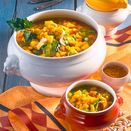Curry-Bohnen-Topf Rezept