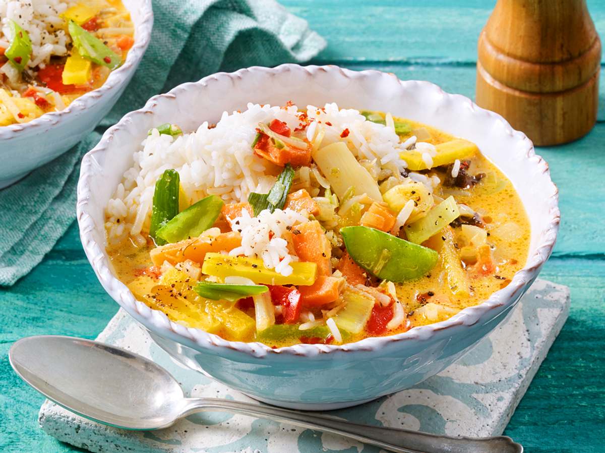 Curry-Bowl „Essen ist gleich fertig“ Rezept