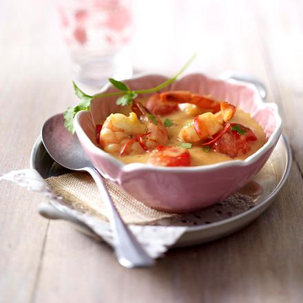 Curry-Garnelen in Kokosmilch Rezept