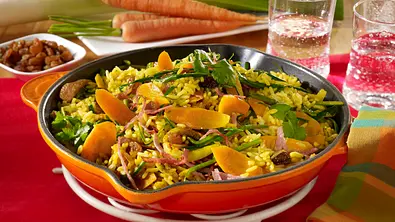 Curry-Reispfanne mit Schinken Rezept - Foto: LECKER @ Bauer Media Group