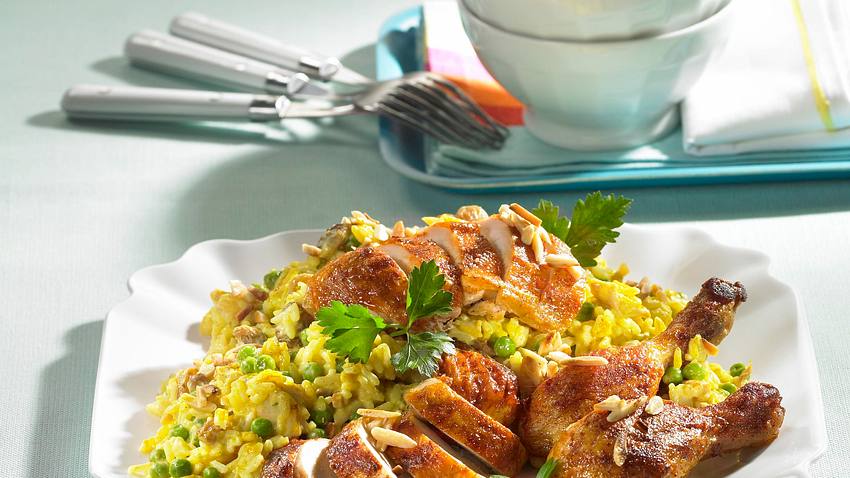 Curry-Reissalat mit Grill-Hähnchen Rezept - Foto: House of Food / Bauer Food Experts KG