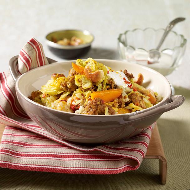 Currybratreis mit Hack Rezept Currybratreis mit Hack Rezept