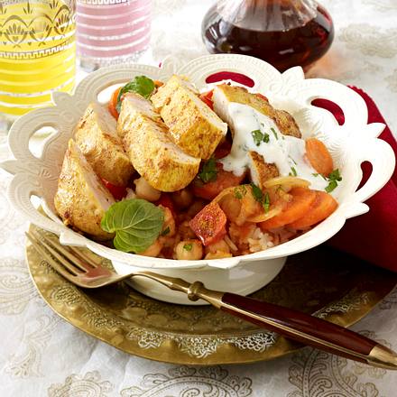 Curryhähnchen mit zweierlei Sesamöl Rezept Curryhähnchen mit zweierlei Sesamöl Rezept
