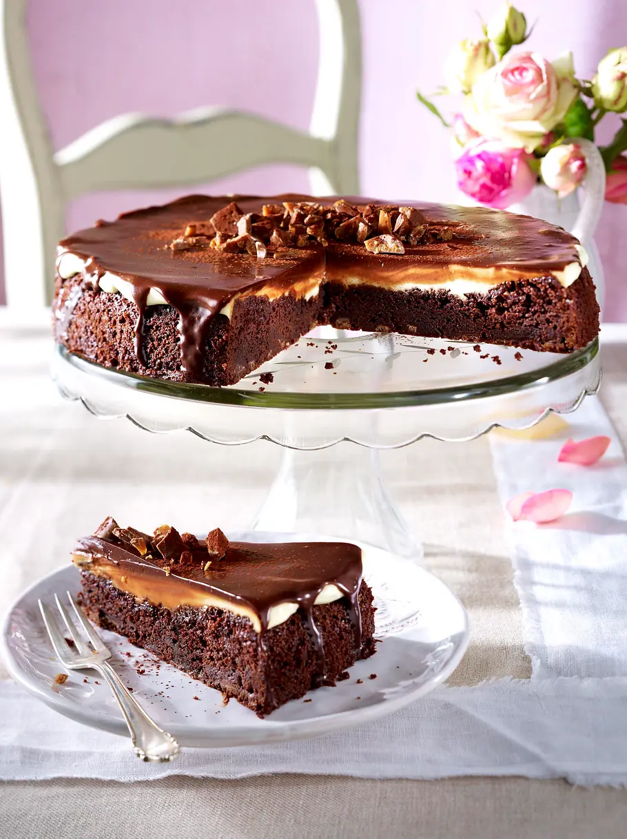 Daim-Brownietorte Rezept Daim-Brownietorte Rezept
