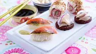 Dänische Sushi (Matjes-Sashimi, Dänemark-Rolls und Graved Lachs-Nigiri) Rezept - Foto: LECKER @ Bauer Media Group