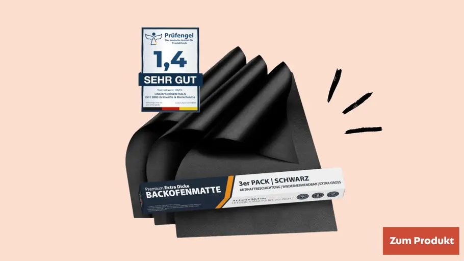 Dauerbackfolie von Lindas Essentials, 3 Stück