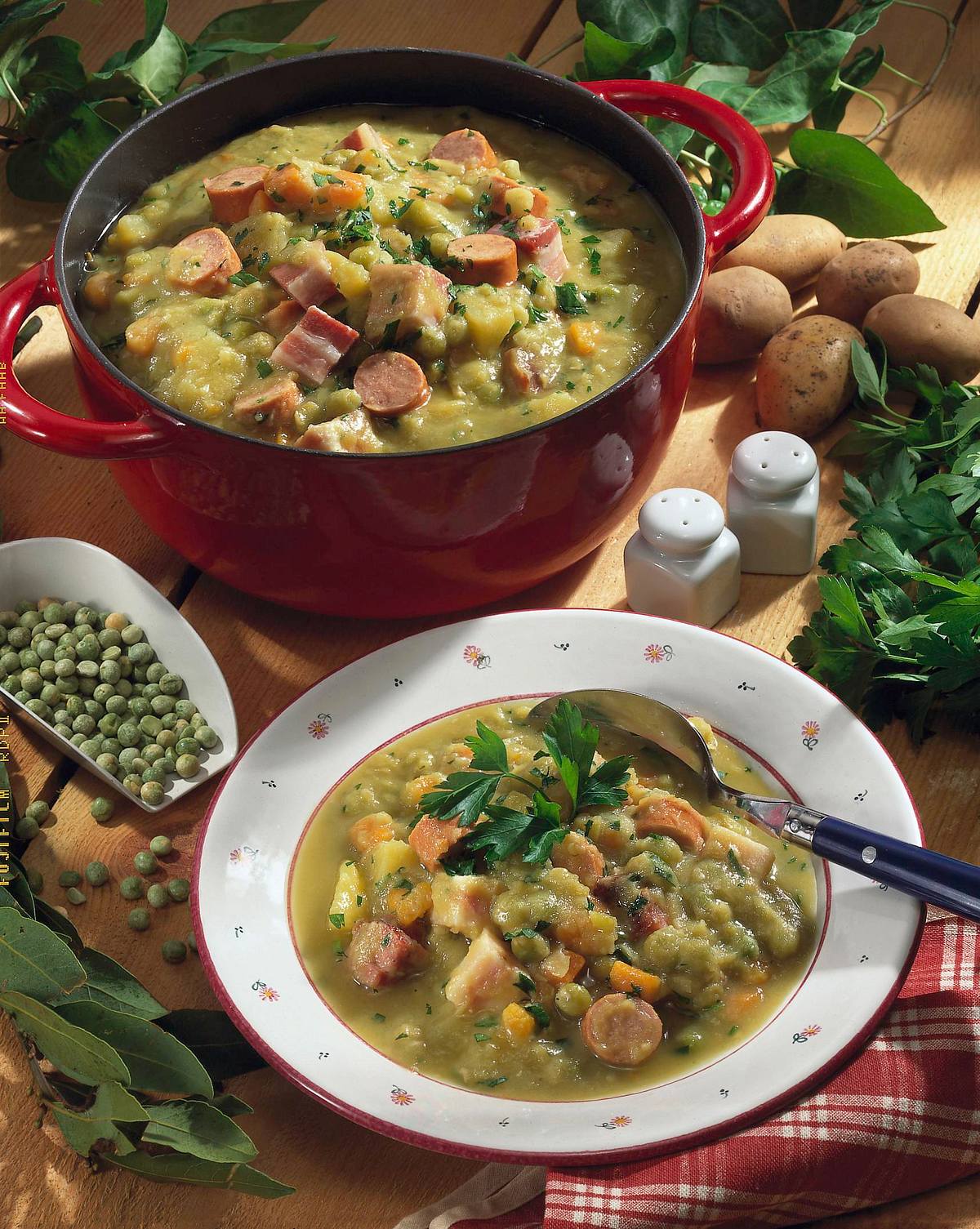 Deftige Erbsensuppe Rezept