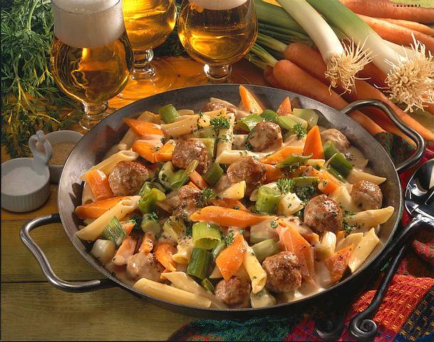 Deftige Nudelpfanne Rezept Deftige Nudelpfanne Rezept