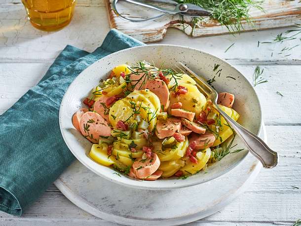 Deftiger Kartoffel-Wurst-Salat Rezept