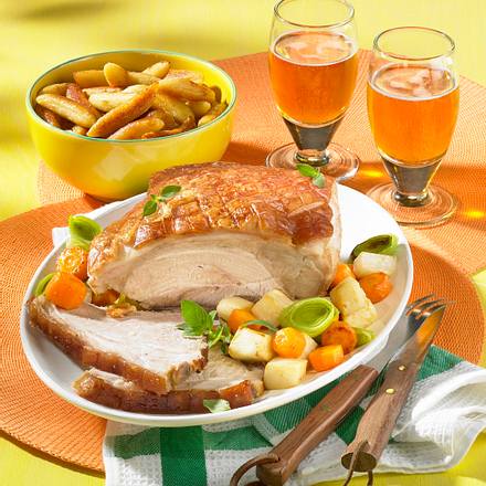 Deftiger Krustenbraten Rezept Deftiger Krustenbraten Rezept