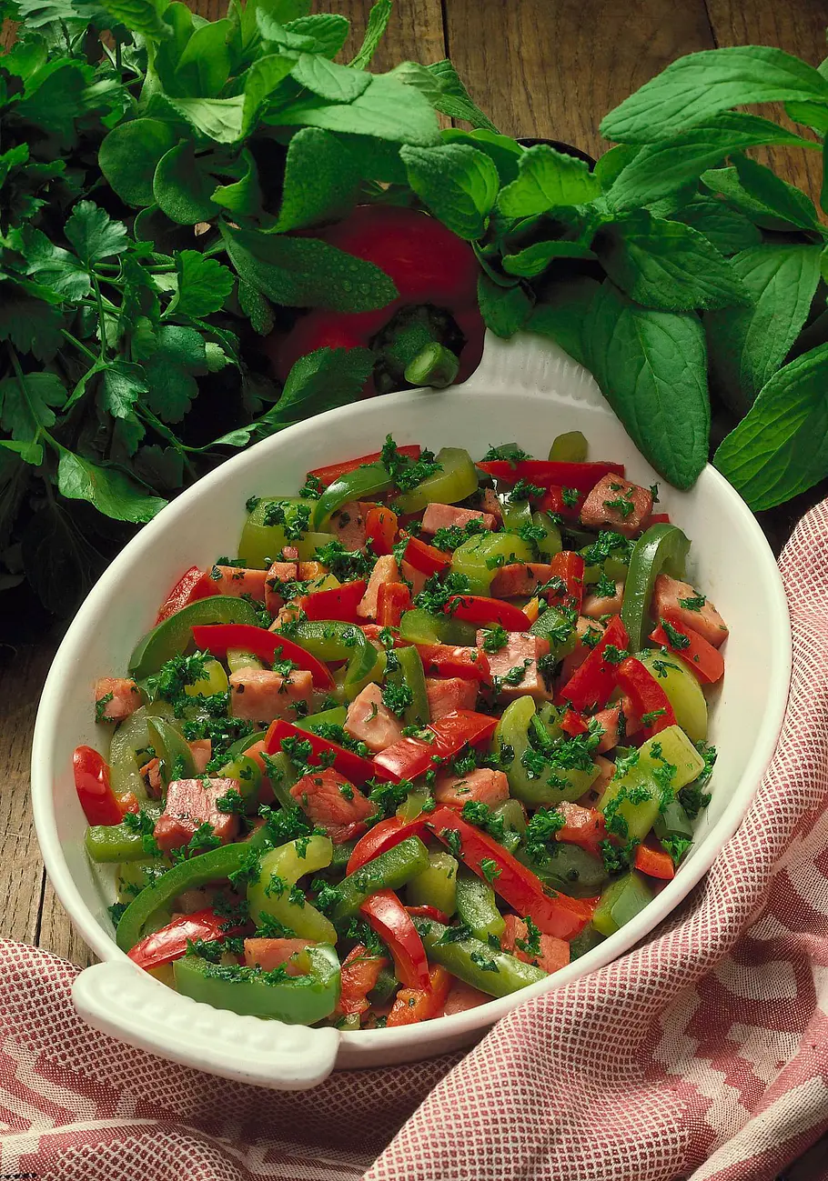 Deftiges Gemüse mit Borretsch und Petersilie Rezept