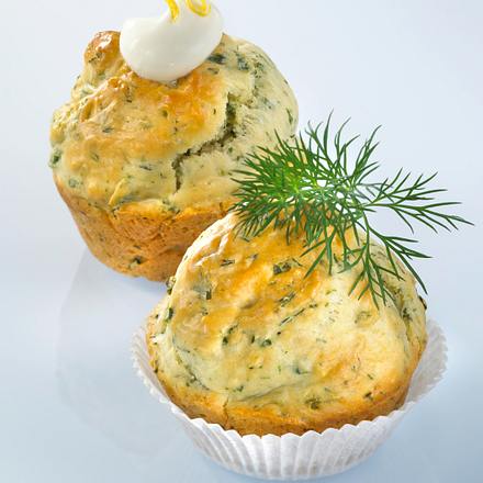 Dill-Muffins mit Dip Rezept Dill-Muffins mit Dip Rezept