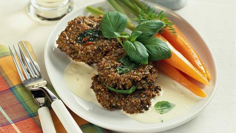 Dinkelbratlinge mit Sahnesoße Rezept - Foto: Maass