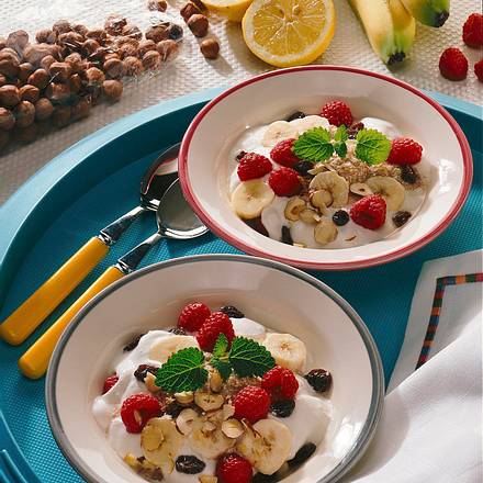 Dinkelmüsli mit Früchten Rezept Dinkelmüsli mit Früchten Rezept