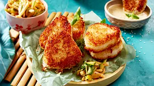 „Dipp Die“- Reisplätzchen mit flottem Gurken-Kimchi Rezept - Foto: LECKER @ Bauer Media Group „Dipp Die“- Reisplätzchen mit flottem Gurken-Kimchi Rezept - Foto: LECKER @ Bauer Media Group