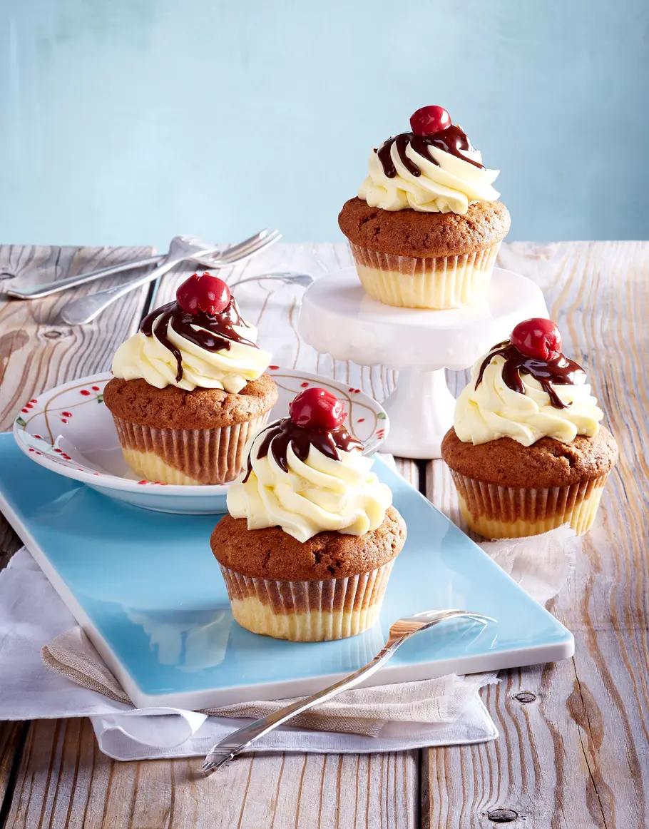 Donauwellen-Cupcakes Rezept Donauwellen-Cupcakes Rezept