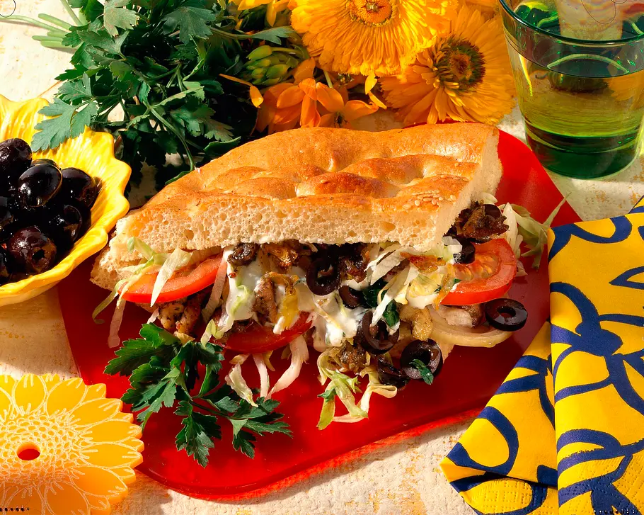 Döner mit Salat Rezept Döner mit Salat Rezept