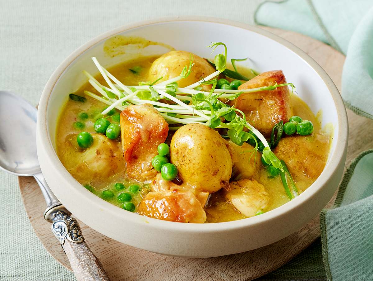 Don’t worry, eat happy: Kartoffel-Hähnchen-Curry Rezept