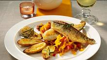 Dorade royal mit Kürbiskraut und Rosmarinkartoffeln Rezept - Foto: Först, Thomas