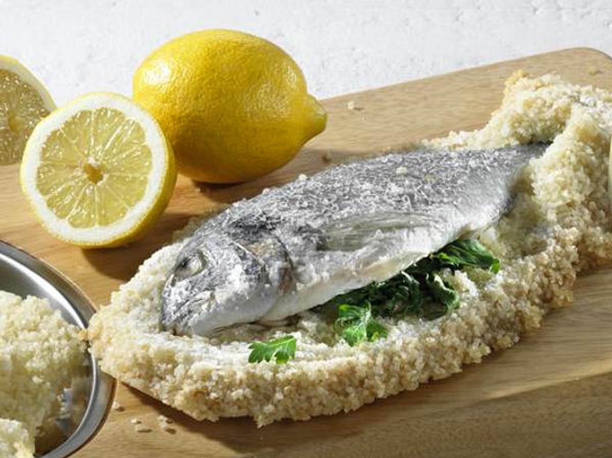Fisch in Salzkruste - Zutaten für 3-4 Personen: