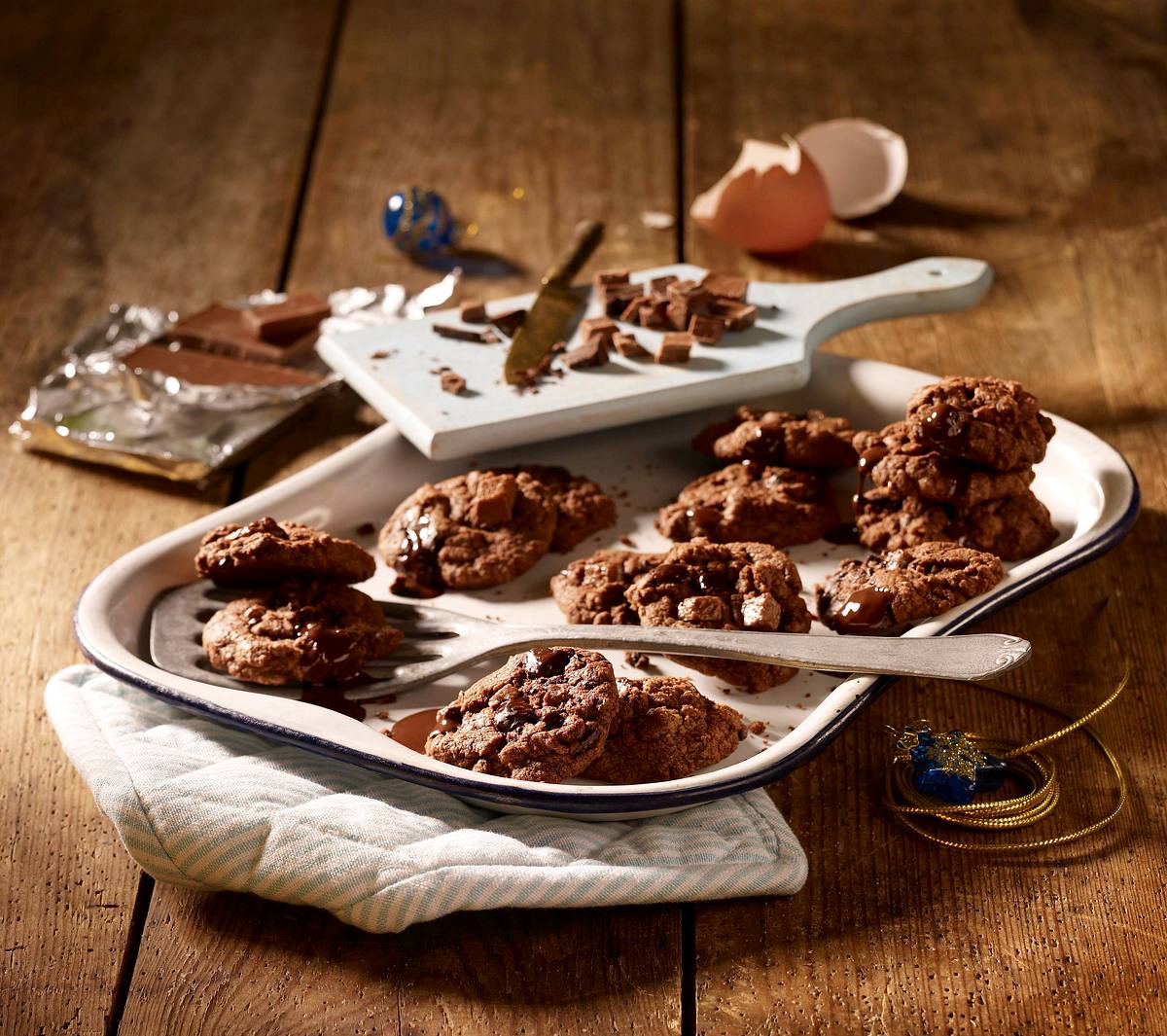 Double Chocolate Cookies Rezept