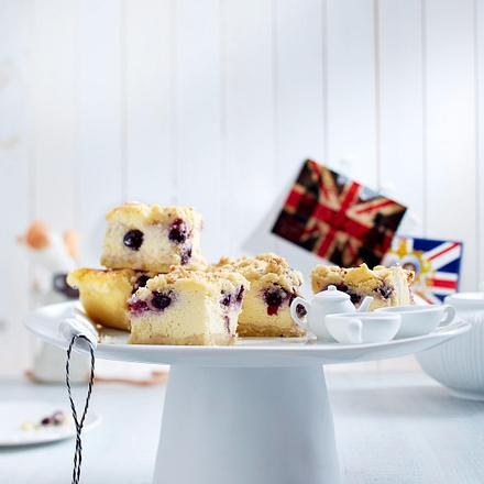 Double-Shortbread-Blueberry-Cheesecake Rezept Double-Shortbread-Blueberry-Cheesecake Rezept