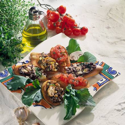 Drei leckere Bruschettas Rezept