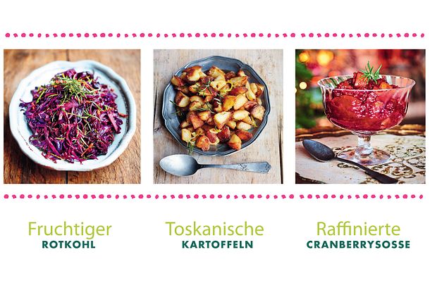 Dreierlei Beilagen zum Putenfilet Rezept Dreierlei Beilagen zum Putenfilet Rezept