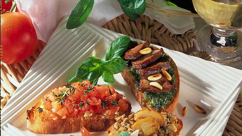 Dreierlei Bruschetta Rezept - Foto: House of Food / Bauer Food Experts KG