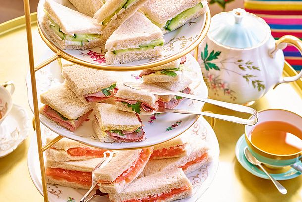 Dreierlei Sandwiches Rezept Dreierlei Sandwiches Rezept