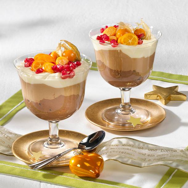 Dreierlei Schoko-Mousse Rezept