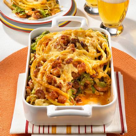 Dreierleifleisch-Makkaroni-Auflauf Rezept Dreierleifleisch-Makkaroni-Auflauf Rezept