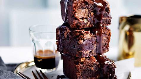 Dreimal schokoladige Brownie-Bites Rezept - Foto: House of Food / Bauer Food Experts KG