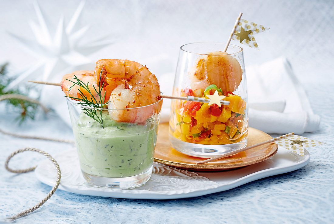 Duett von Jakobsmuscheln und Garnelen Rezept | LECKER