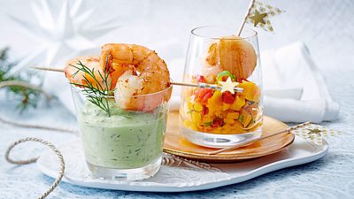 Duett von Jakobsmuscheln und Garnelen Rezept - Foto: House of Food / Bauer Food Experts KG
