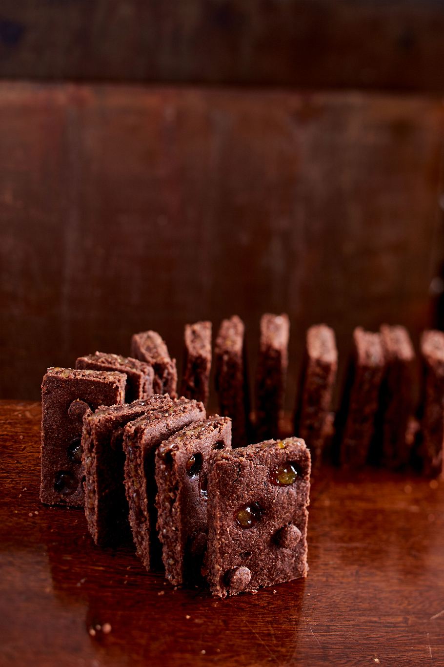 Dunkle Linzer Fruchtschnitten (Domino) Rezept